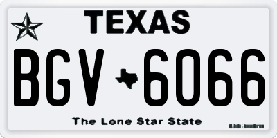 TX license plate BGV6066