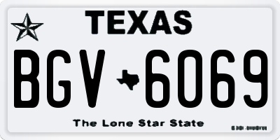 TX license plate BGV6069