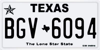 TX license plate BGV6094