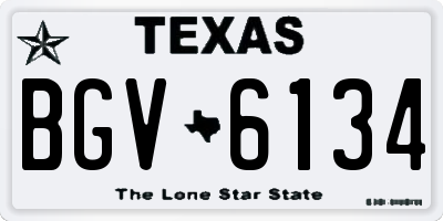 TX license plate BGV6134