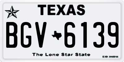 TX license plate BGV6139