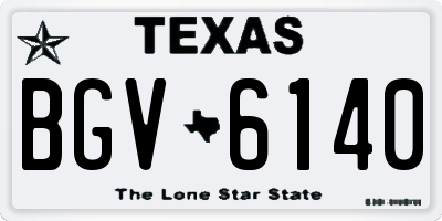 TX license plate BGV6140