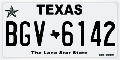 TX license plate BGV6142