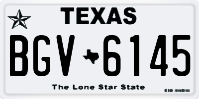 TX license plate BGV6145