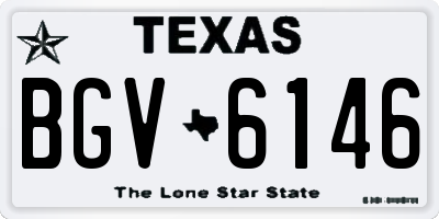TX license plate BGV6146