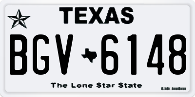 TX license plate BGV6148