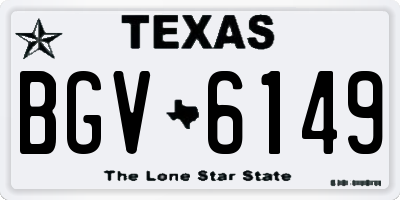 TX license plate BGV6149