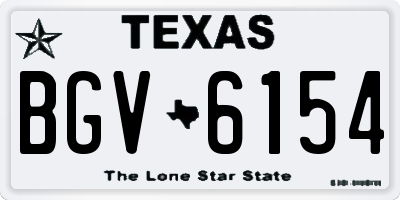 TX license plate BGV6154