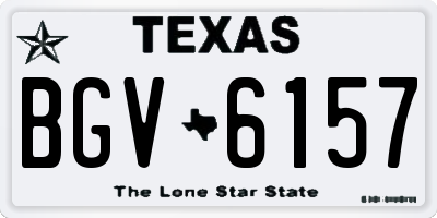 TX license plate BGV6157