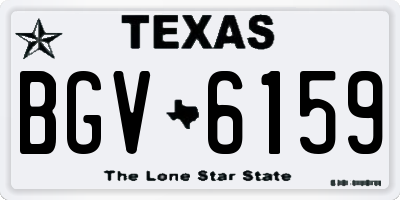 TX license plate BGV6159
