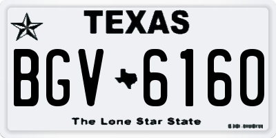 TX license plate BGV6160