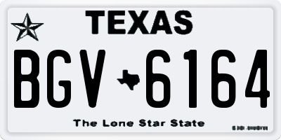 TX license plate BGV6164