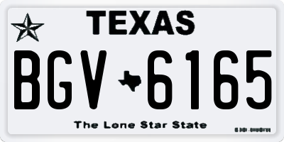 TX license plate BGV6165