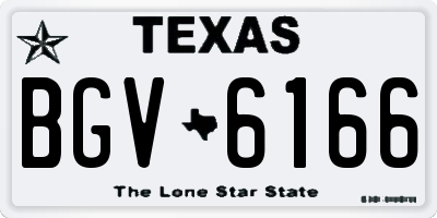 TX license plate BGV6166