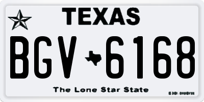 TX license plate BGV6168