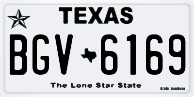 TX license plate BGV6169