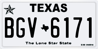 TX license plate BGV6171