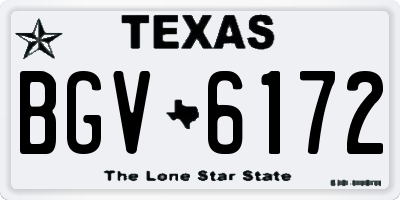 TX license plate BGV6172