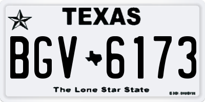 TX license plate BGV6173