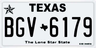 TX license plate BGV6179