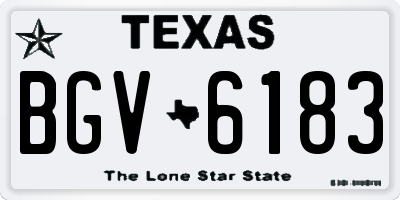 TX license plate BGV6183