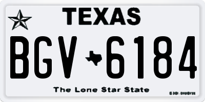 TX license plate BGV6184