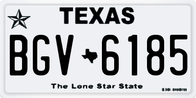 TX license plate BGV6185