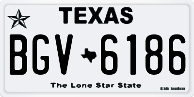 TX license plate BGV6186