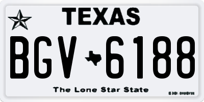 TX license plate BGV6188