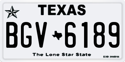 TX license plate BGV6189