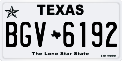 TX license plate BGV6192