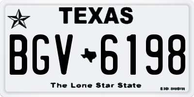 TX license plate BGV6198