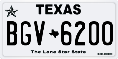 TX license plate BGV6200