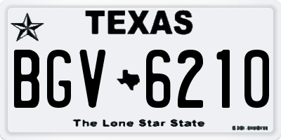 TX license plate BGV6210