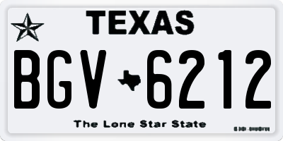 TX license plate BGV6212