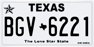 TX license plate BGV6221