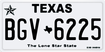 TX license plate BGV6225