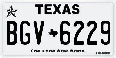 TX license plate BGV6229