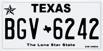 TX license plate BGV6242