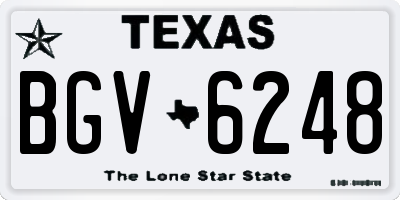 TX license plate BGV6248
