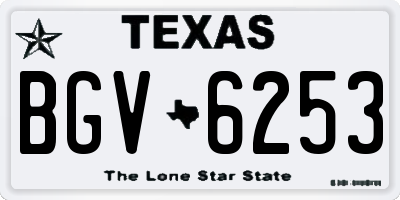 TX license plate BGV6253