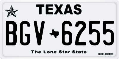 TX license plate BGV6255