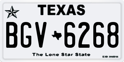 TX license plate BGV6268