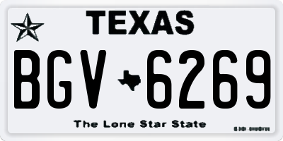 TX license plate BGV6269