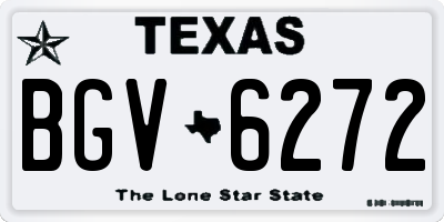 TX license plate BGV6272