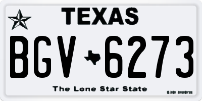 TX license plate BGV6273
