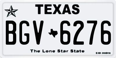 TX license plate BGV6276