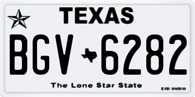 TX license plate BGV6282