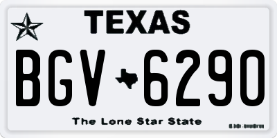 TX license plate BGV6290