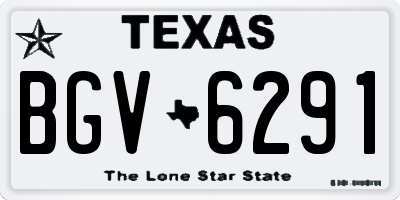 TX license plate BGV6291